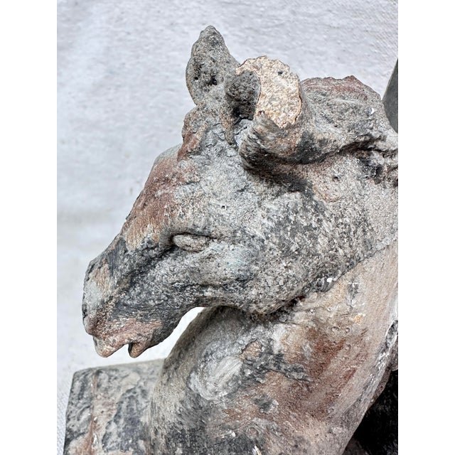 Vintage Weathered Equestrians Style Horse Bookends-a Pair For Sale In New Orleans - Image 6 of 6