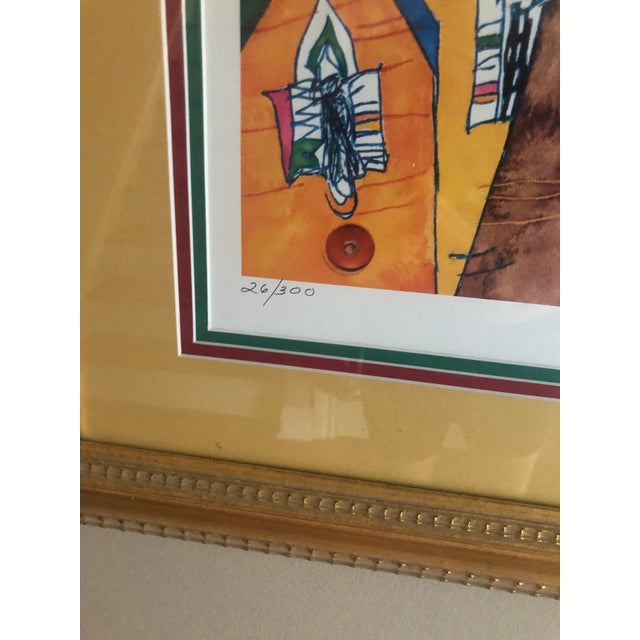 Blue Modern Original Miles Blatt Signed Print, Living Along the Cooper For Sale - Image 8 of 12