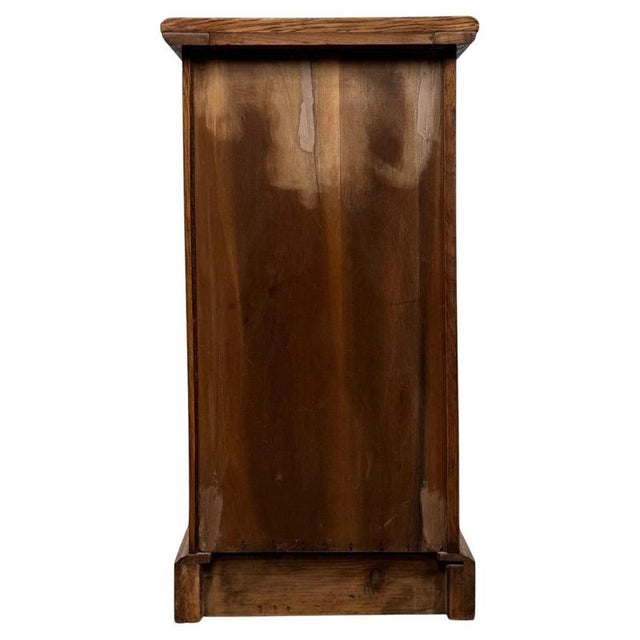 Brown Antique Oak Bedside Cupboard, England For Sale - Image 8 of 11