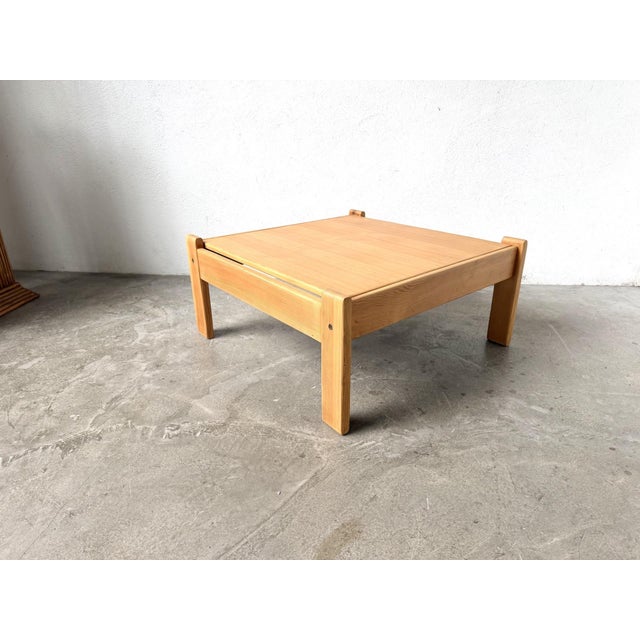 Modernist Coffee Table in Pine with Reversible Top, 1970s For Sale - Image 14 of 15