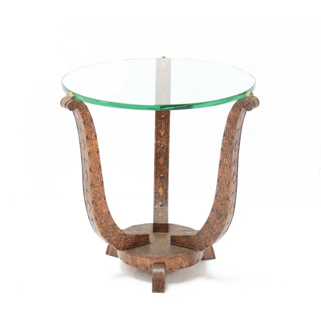 French Art Deco Patinated & Hammered Copper Gueridon Table, 1930s For Sale - Image 9 of 9