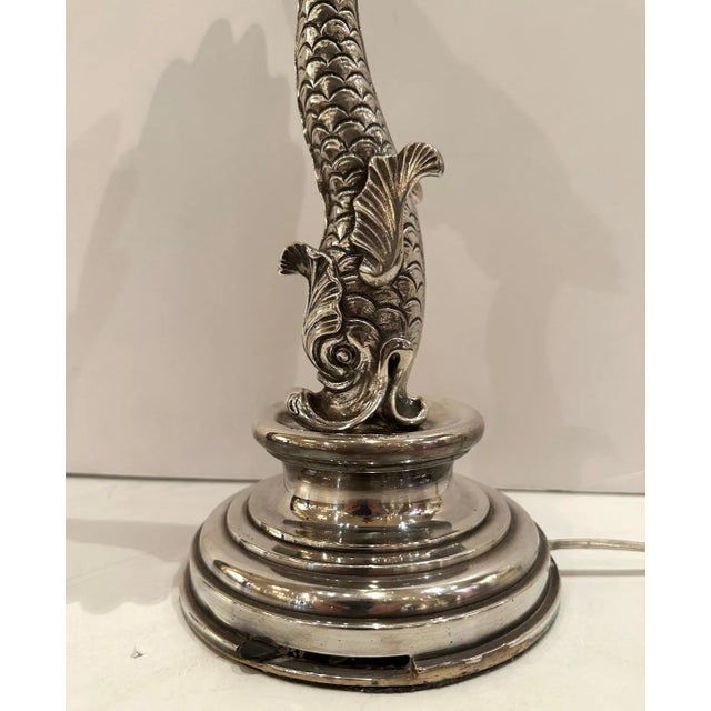 Metal Early 20th Century Silver Plated Up Lights - A Pair For Sale - Image 7 of 7