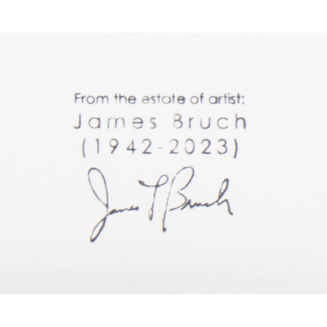 Paper Abstract Mixed Media Painting by James L. Bruch For Sale - Image 7 of 7