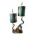 Twin Flame Sculpture Lamp For Sale
