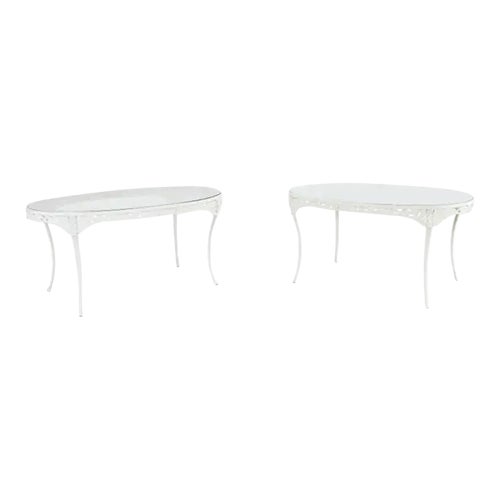 Brown Jordan Neoclassical Style Elegance Oval Garden Dining Tables