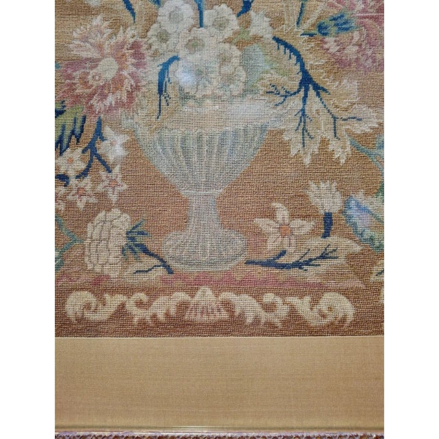 Pair of Petit-Point Embroideries For Sale - Image 9 of 11