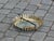 Mid 20th Century Spanish Gilt Metal Semi-Flush Crown Chandelier with Stylized Foliage For Sale - Image 11 of 12
