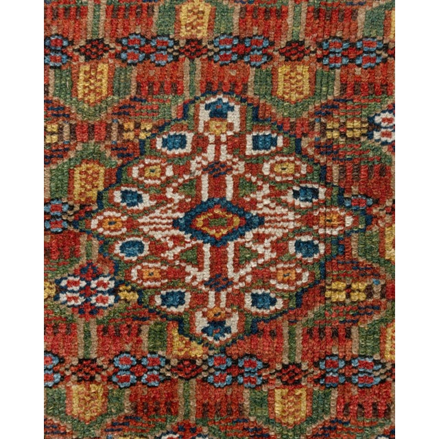 A wonderful antique Serab gallery-runner rug with the date in Persian 1916 woven into rug, in a hard to find size. Serab...