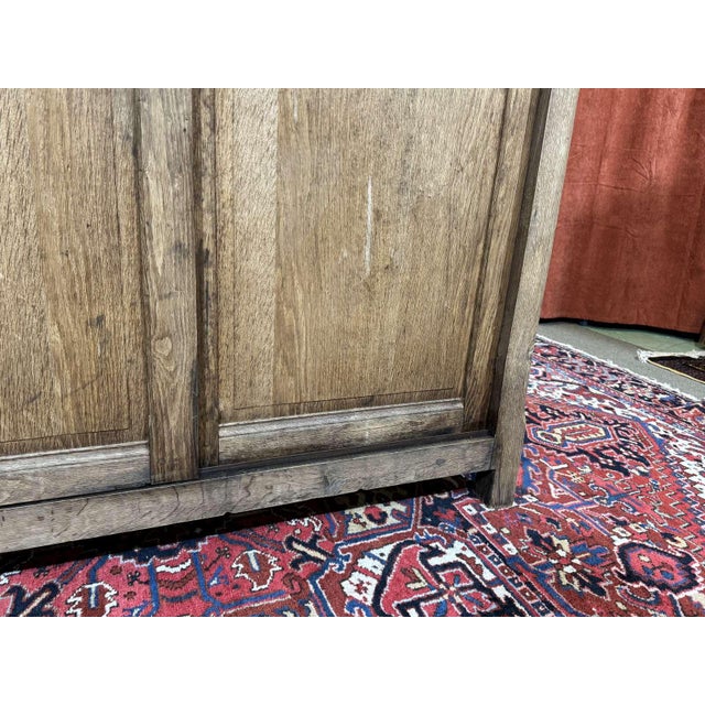 Oak Wardrobe with Sliding Doors, 1930s For Sale - Image 9 of 18
