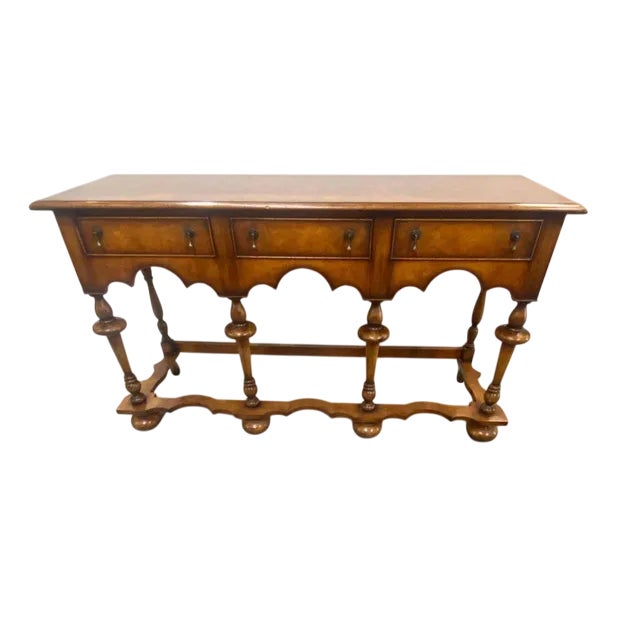 Jacobean Revival Dresser in Walnut, 1930s For Sale