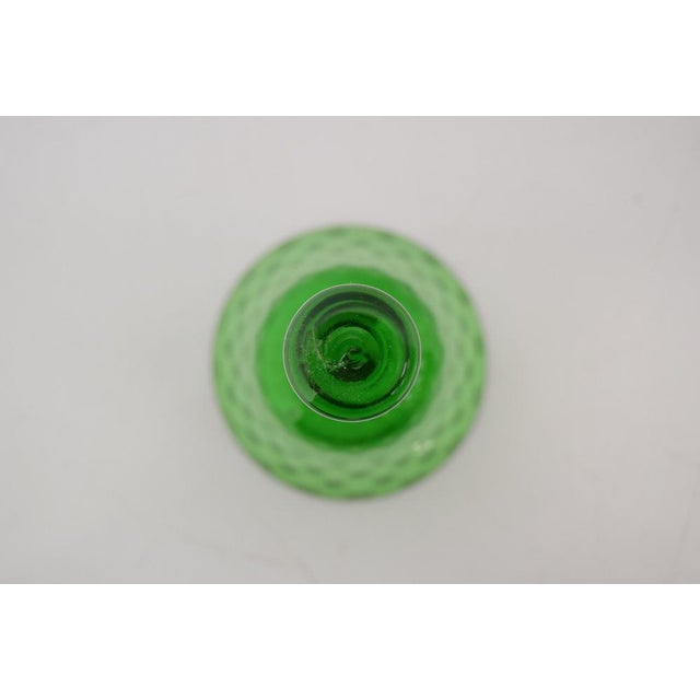 1950s Vintage Glass Bell from Glasswork Novy Bor, 1950s For Sale - Image 5 of 8