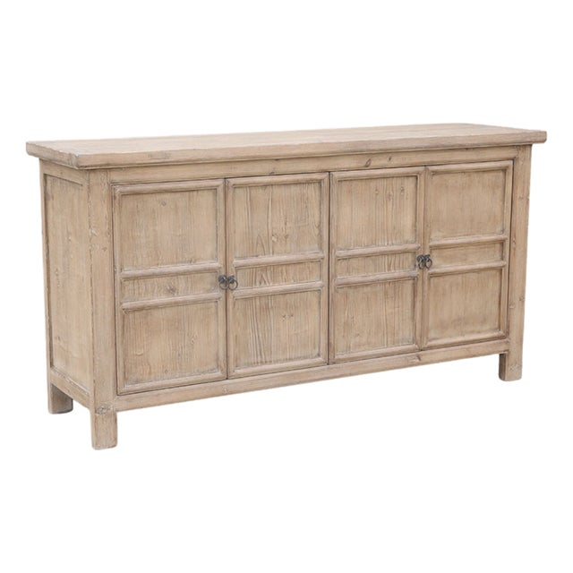 Antique Chinese Pine Cabinet For Sale