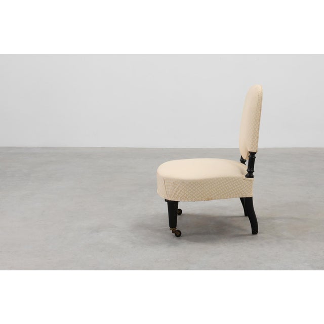 Low Napoleon III Chair, France, 19th Century For Sale - Image 3 of 11