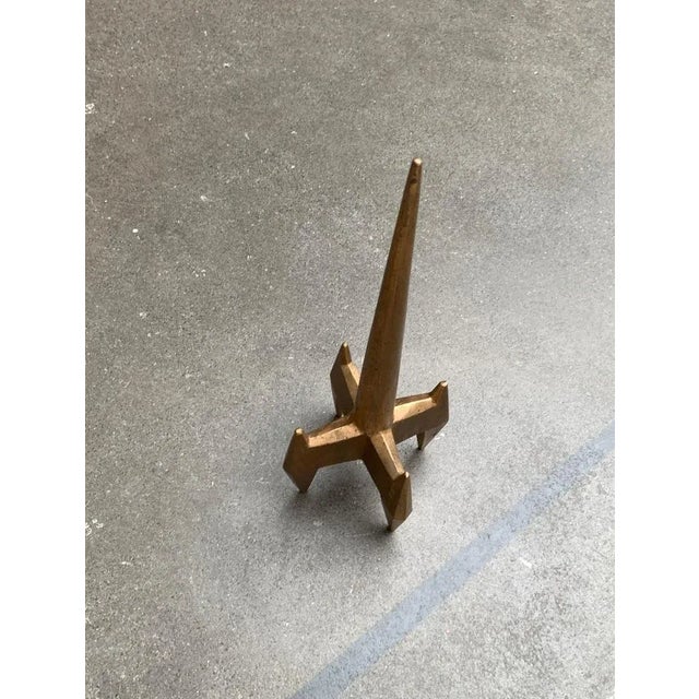 Mid-Century Brutalist Heavy Spike Sculpture, 1960s For Sale - Image 11 of 18