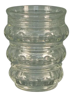 French Crystal Glass Vase, Modernist-Art Deco Era