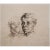 1950s 1959 After Honoré Daumier "Study of Heads" Vintage Hungarian Photogravures - a Pair For Sale - Image 5 of 10