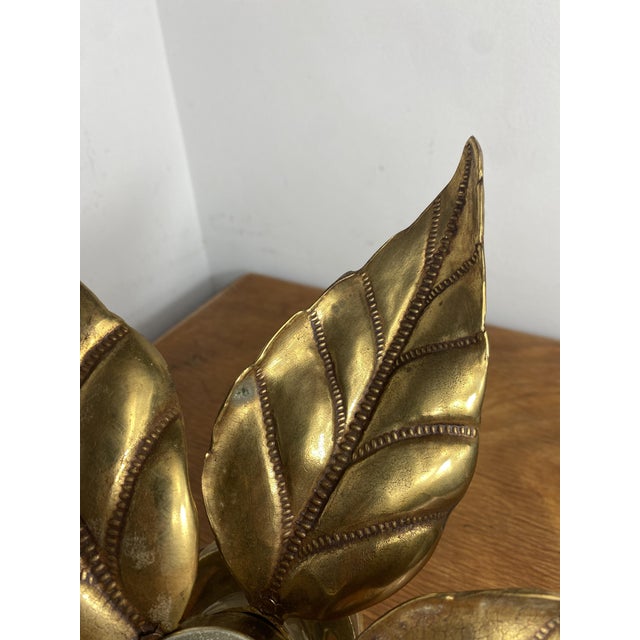 Willy Daro Flower Wall Sconce attributed to Willy Daro for Massive, 1970s For Sale - Image 4 of 14