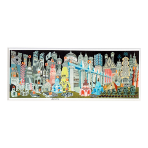 Pedro Friedeberg, Arquitectura Alfabetizada (Custom Framed, Hand Signed Serigraph)