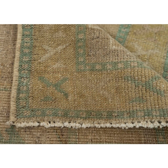 Turkish Mini Rug Oriental Hand Knotted Vintage Rug 1'10" x 2'10" #21053 For Sale In Houston - Image 6 of 8