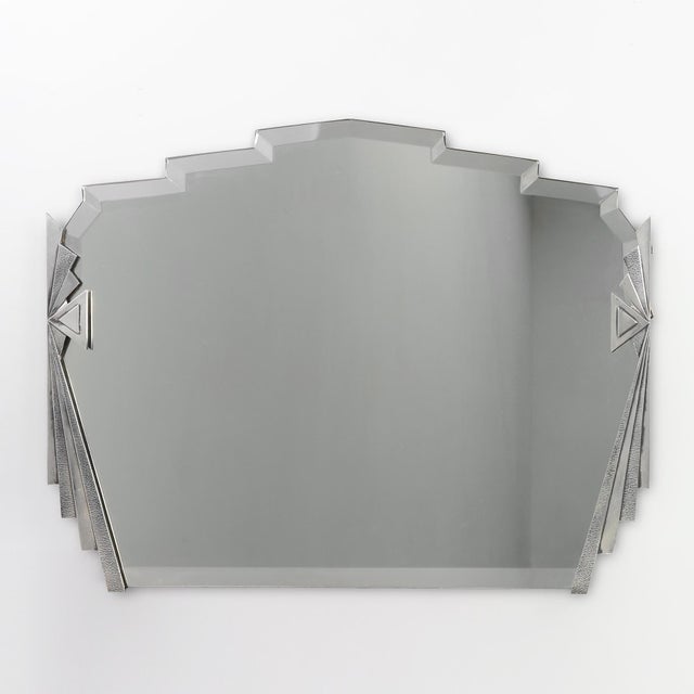 Art Deco Wall Mirror with Emiel Matthijssens Label, Belgium, 1920s For Sale - Image 13 of 13