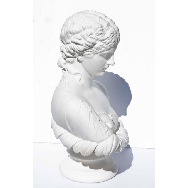 19th Century Life Size Parian Classical Bust of Clytie For Sale - Image 4 of 5