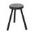 Vintage Rustic Three-Legged Stool in Stained Wood For Sale - Image 13 of 15