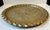 1950s Large Vintage Moroccan Round Tray in Embossed Brass, 1950s For Sale - Image 5 of 9