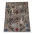 Sickle Leaf Area Rug, Hand-Knotted Wool, Floral, 9x12, Stone & Indigo For Sale