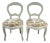 Vintage Custom Upholstered & Refurbished Balloon Back Chairs For Sale