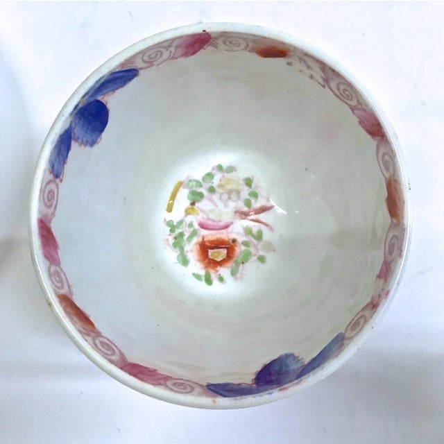 Antique Porcelain Floral Cup & Saucer For Sale In Atlanta - Image 6 of 8