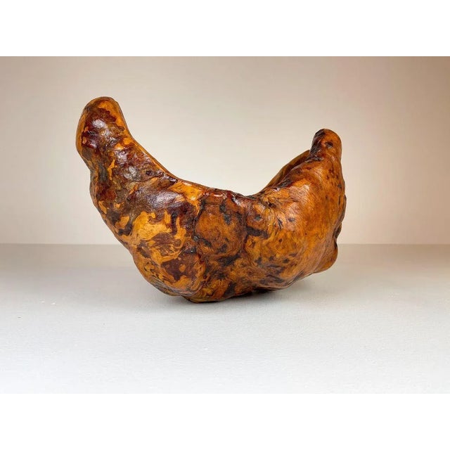 Large Swedish Folk Art Organic Burl Bowl, 1960s For Sale - Image 6 of 16