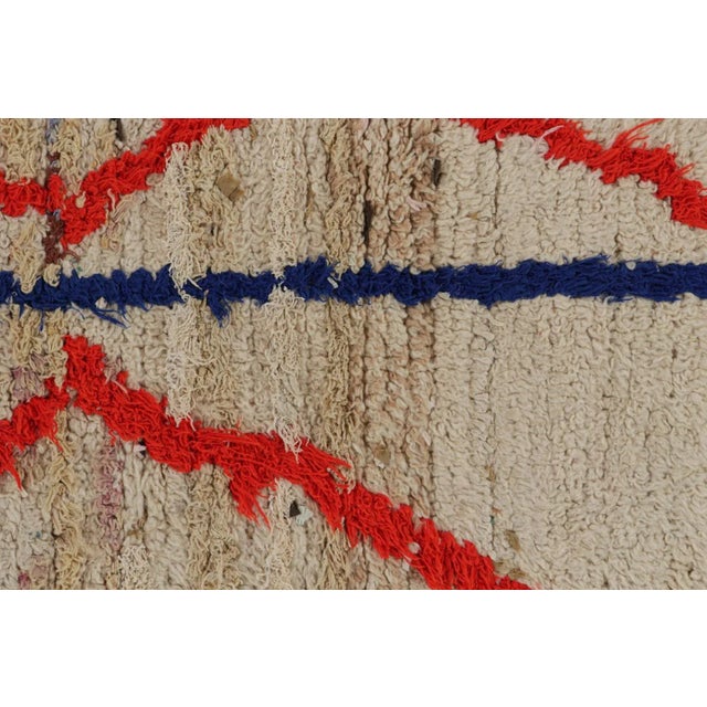 1950s Vintage Azilal Moroccan Runner Rug With Geometric Patterns From Rug & Kilim For Sale In New York - Image 6 of 7