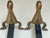 1970s French Mid-Century Modern Stylized Brass Duck Andirons - A Pair For Sale - Image 10 of 10