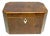 18th Century English Burr Yew Wood Tea Caddy For Sale