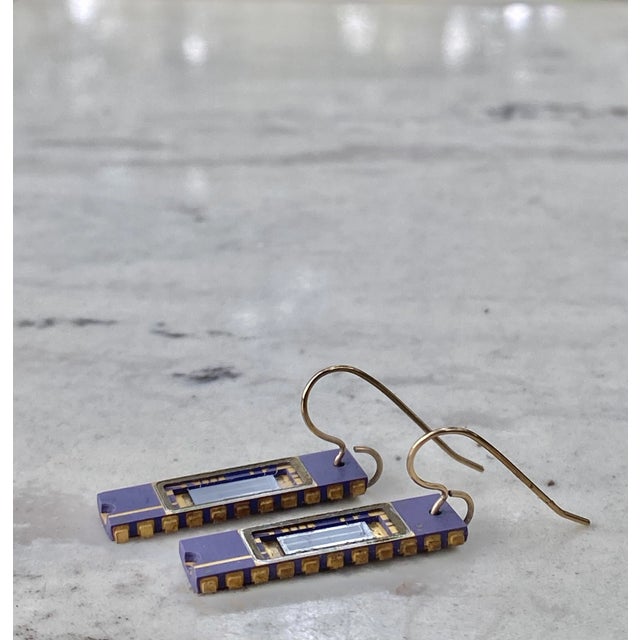 Artist-Made Computer Chip Earrings For Sale - Image 12 of 12