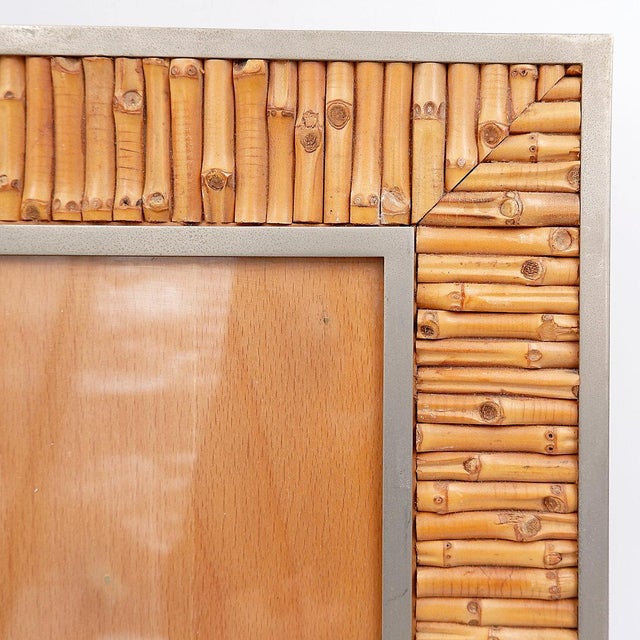 Vintage Bamboo Photo Frame, 1970s For Sale - Image 5 of 15