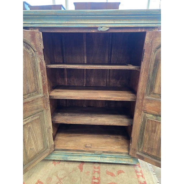 Reclaimed Wood Cabinet With Shelves, Storage, 92" Long. For Sale - Image 4 of 15