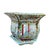 Chinese Rose Famille Vintage Cache Pot Jardinière Planter With Saucer For Sale - Image 9 of 17