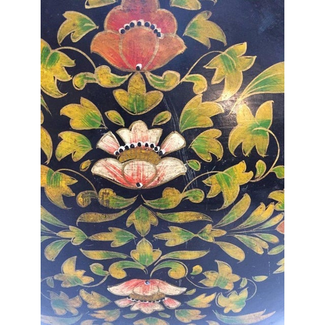 Black Mughal Copper Black Metal Water Vessel Jug Rajasthan India For Sale - Image 8 of 10