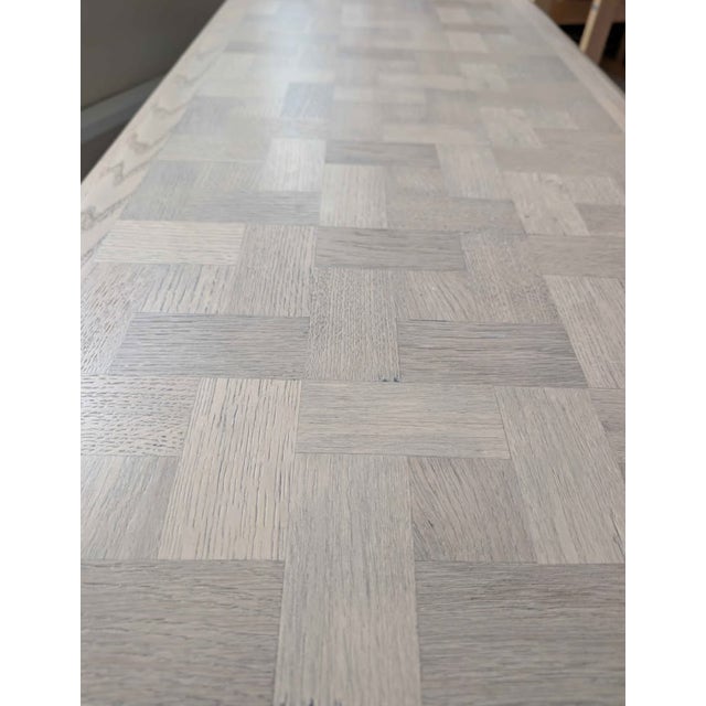 Lane Postmodern Oak Parquet Coffee Table For Sale In New York - Image 6 of 6