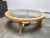 Beige Paul Frankl for Brown Saltman Round Cerused Oak Coffee Table With New Glass Top – Mid-Century Modern With Art Deco Influence For Sale - Image 8 of 12