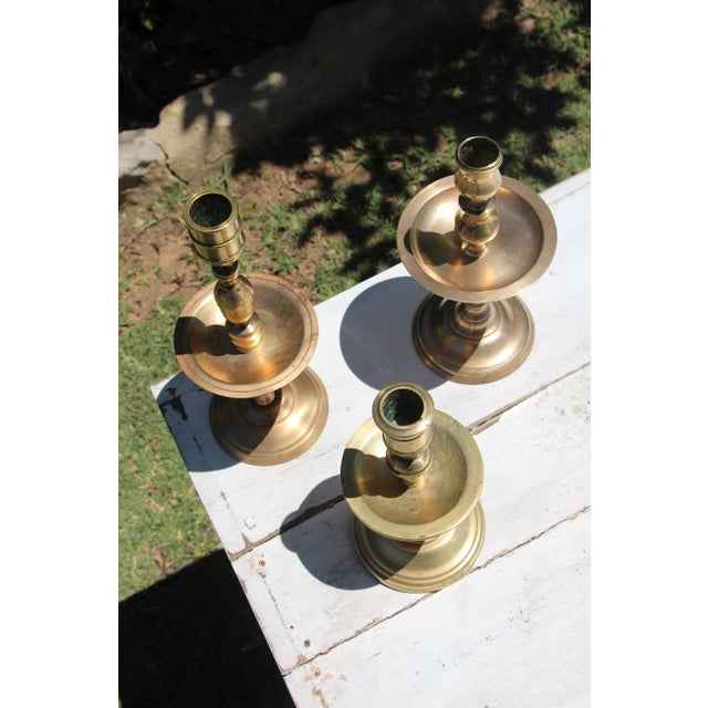 Circa: Late 19th Century. Origin: Flemish. Material: Brass. Dimensions (The Biggest One): Height: 9.84 inches / 25...