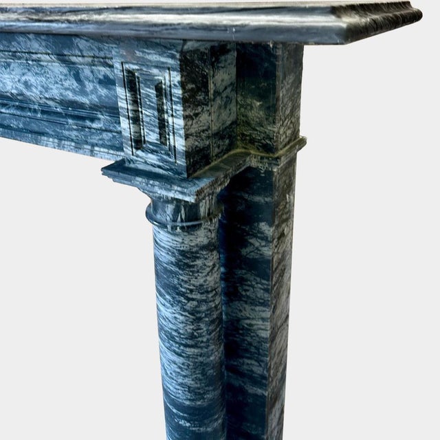 Antique Irish Georgian Marble Column Fireplace Mantel, 1810 For Sale - Image 10 of 11