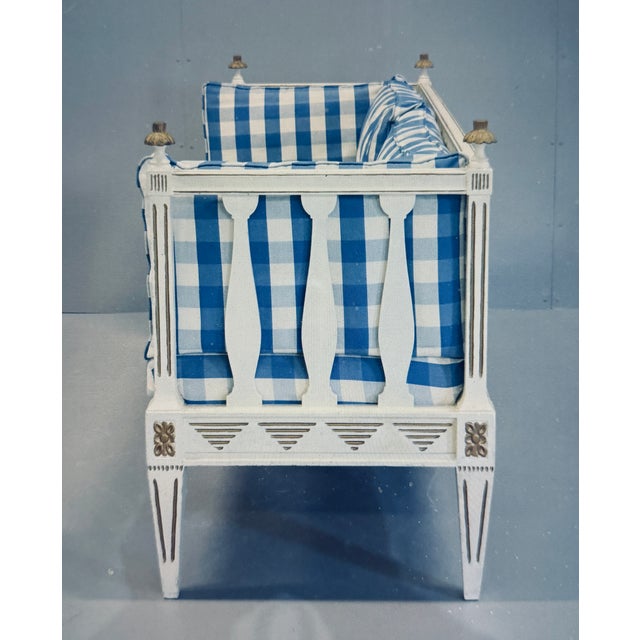 Gustavian (Swedish) Vintage Swedish Bench, 1900 For Sale - Image 3 of 7