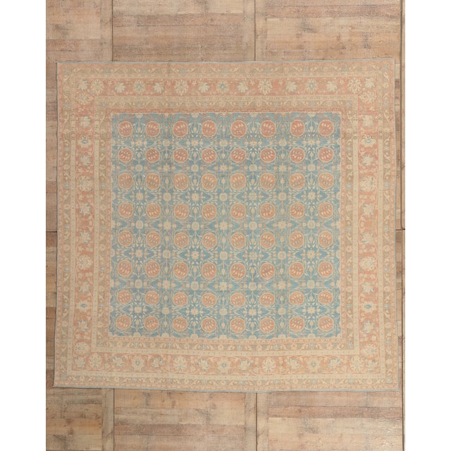 Vintage Portuguese Khotan Rug, 09'03 X 09'07 For Sale - Image 10 of 10