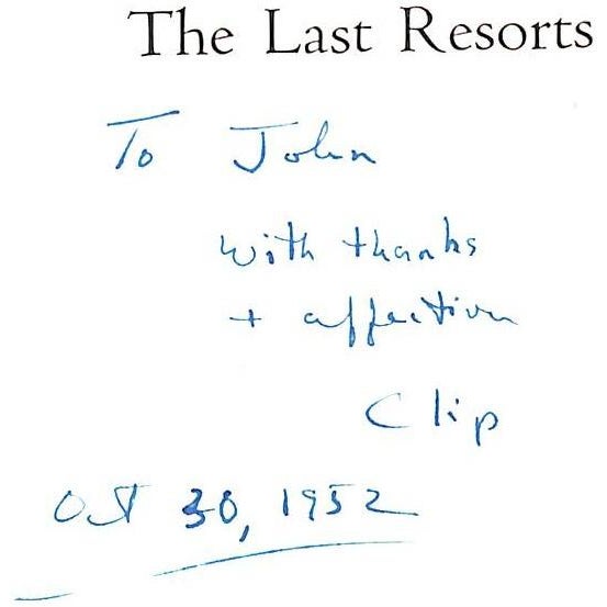 Traditional "The Last Resorts" 1952 Amory, Cleveland (Inscribed) For Sale - Image 3 of 12