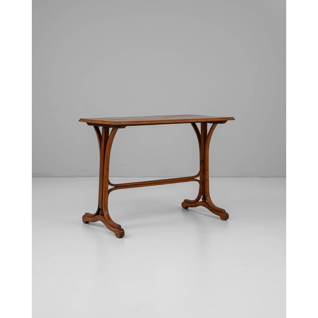 1900s Austrian Wooden Side Table For Sale - Image 9 of 18