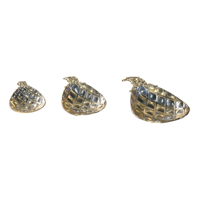 Vintage Pineapple Bowls, 1970s, Set of 3 For Sale
