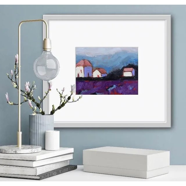 2020s Contemporary Impressionist Style Oil Painting, Late Afternoon Glow For Sale - Image 5 of 12