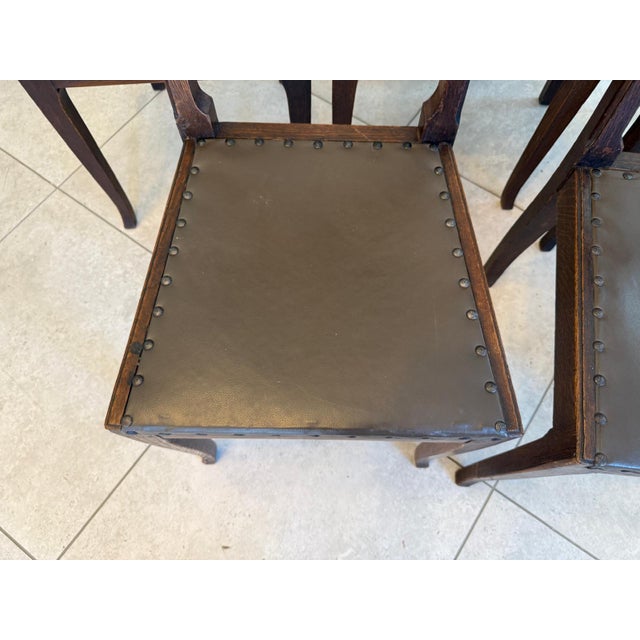 Historicism Ensemble Chairs, 1890s, Set of 5 For Sale - Image 6 of 8